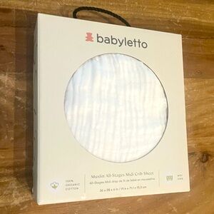 NWT Babyletto Mini Crib Sheet, 100% organic cotton